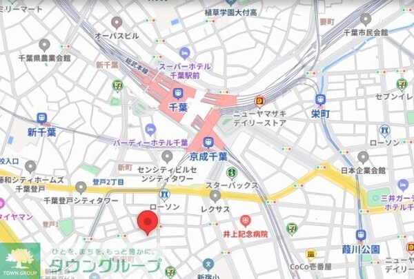 地図(現地待ち合わせ歓迎♪お問合せはタウンハウジング千葉店まで！)