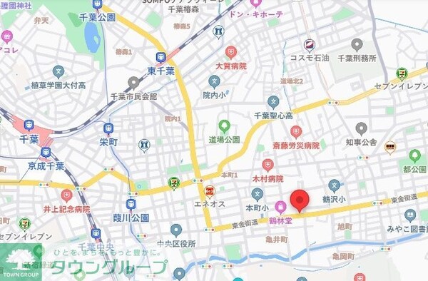 地図(現地待ち合わせ歓迎♪お問合せはタウンハウジング千葉店まで！)