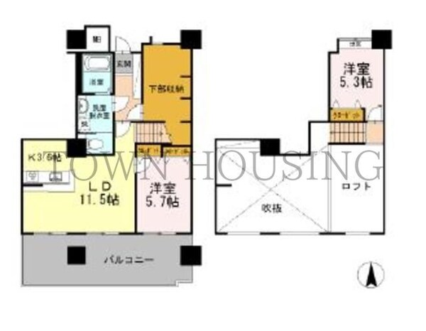 間取図(平面図)(★タウンハウジング五反田店取扱い★)