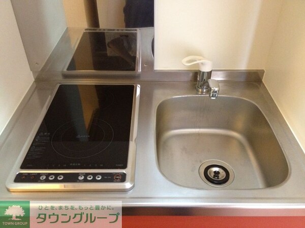 キッチン(電気コンロが2口あるタイプ)