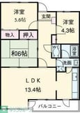 エスポワール藤が丘の間取図