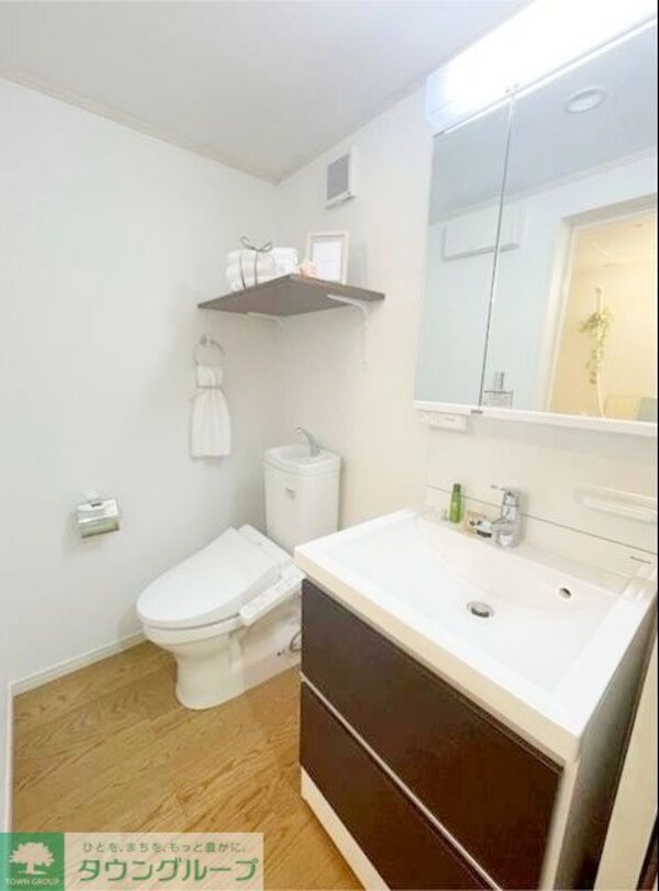 洗面(同物件のモデルルーム使用のお部屋の写真です♪)
