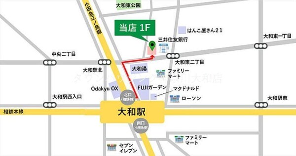 地図(★お部屋探しはタウンハウジング大和店まで★)