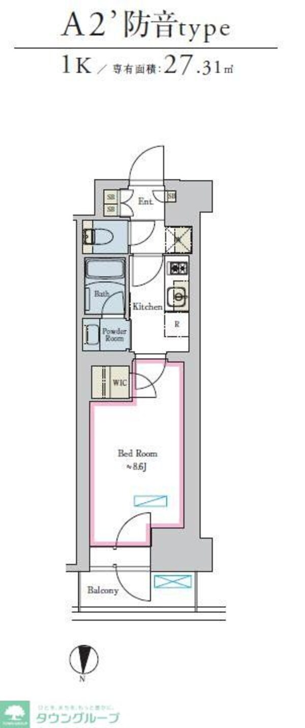間取図(平面図)(タウンハウジングレジデンス事業部　恵比寿店・赤坂店までお問…)