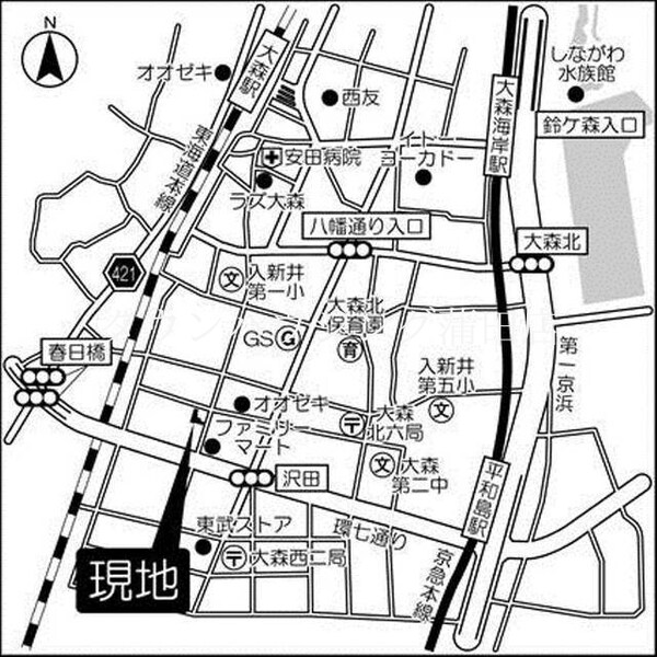 地図(★タウンハウジング蒲田店取り扱い★)