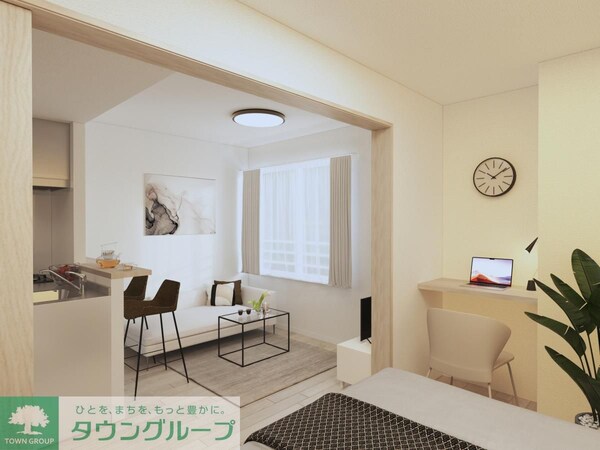 リビング・居室(※家具家電は物件に付帯しません。)
