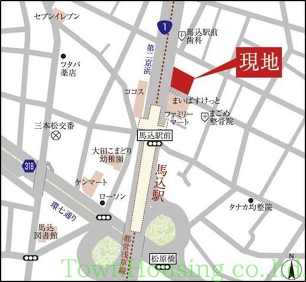 地図(★タウンハウジング東京蒲田店取り扱い★)