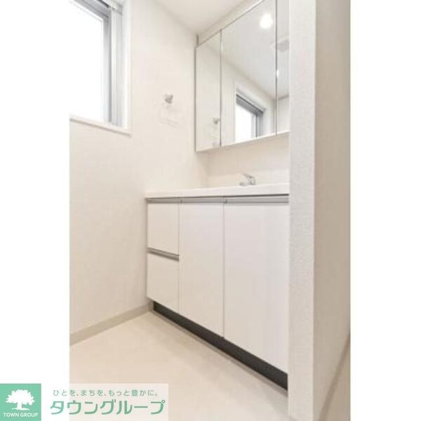洗面(★ペット可オートロックマンション★見学可能★最上階角部屋★)