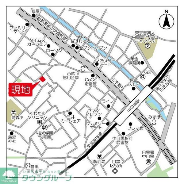 地図(★中目黒新築マンション★)