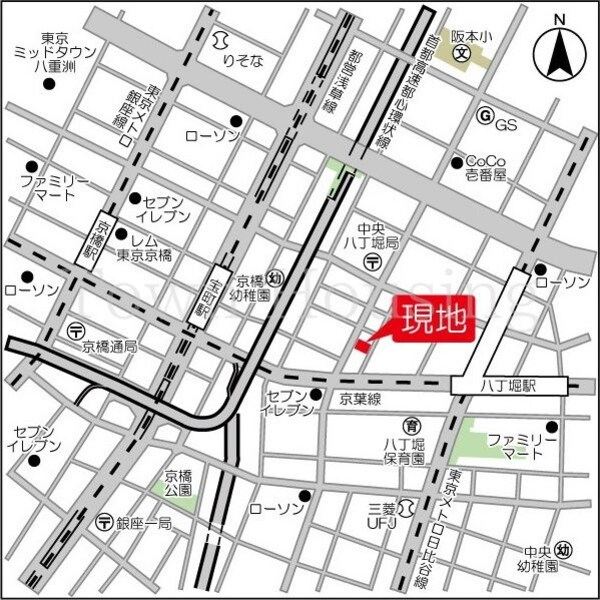 地図(お問合せは(株)タウンハウジングレジデンス事業部　赤坂店・…)