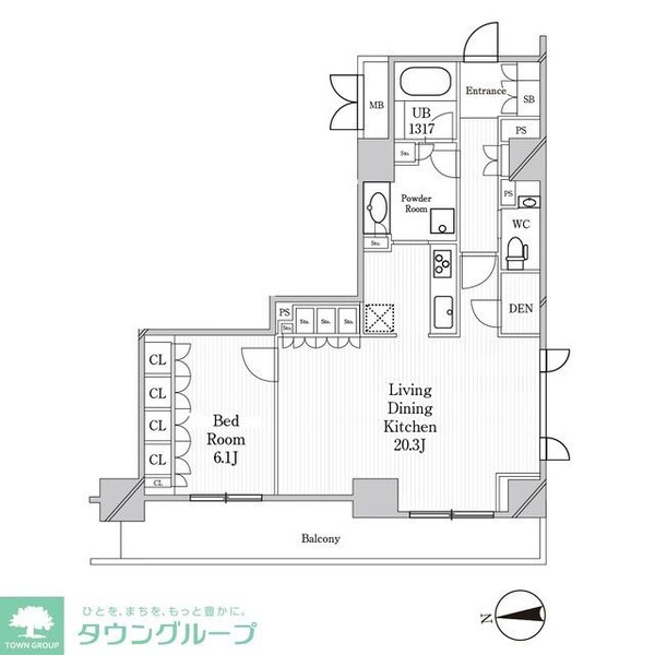 間取図(平面図)(タウンハウジングレジデンス事業部　恵比寿店・赤坂店までお問…)