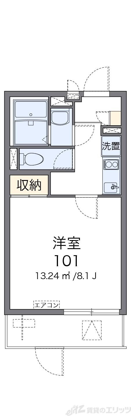 クレイノセイ柴島の間取り図